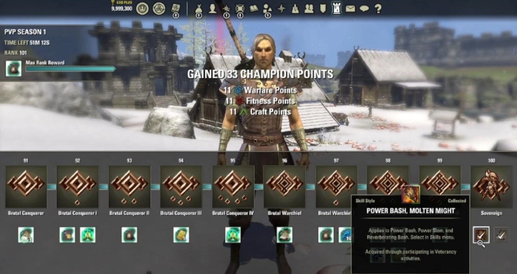eso pvp veterancy system